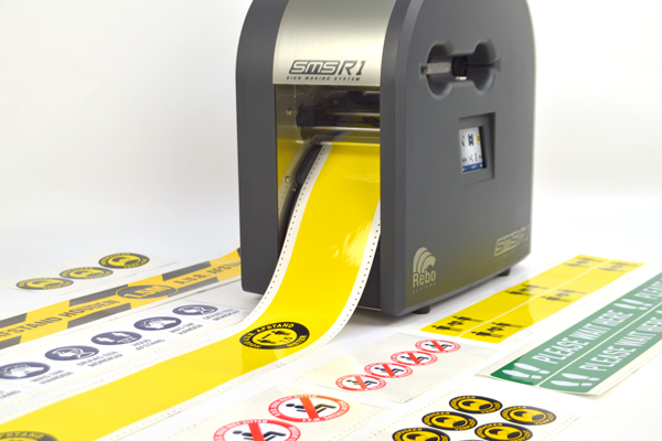 SMS-R1 | The ideal printer for all of your safety signage and Covid-prevention labelling