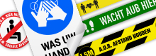 Multi-colour Warning Stickers &amp; Safety Signs